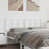 Image de vidaXL Hoofdbord 150 cm metaal wit355644