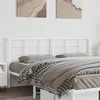 Image de vidaXL Hoofdbord 193 cm metaal wit355647