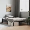 Image de vidaXL Bedframe metaal zwart 120x200 cm373653