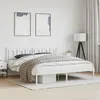 Image de vidaXL Bedframe met hoofdbord metaal wit 183x213 cm374295