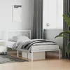Image de vidaXL Bedframe met hoofdbord metaal wit 100x190 cm376269