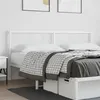 Image de vidaXL Tête de Lit Métal, Tête de Lit avec Pieds, Meuble de Chambre à Coucher, Accessoire de Lit Double, Tête de Cadre de 376311