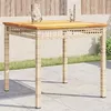 Image de vidaXL Table de Jardin, Table à Manger, Table de Repas, Meuble de Patio Terrasse Arrière-cour Extérieur, Beige Résine 366275