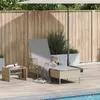 Image de Lot de 1 chaise longue GENERIQUE H. 92 cm L. 157 cm beige en acier pliable