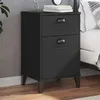 Image de vidaXL Table de Chevet, Armoire de Nuit avec Tiroir et Porte, Table de Téléphone, Meuble de Rangement Chambre, Industriel, 374915