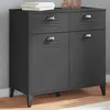 Image de vidaXL Buffet VIKEN gris anthracite 80x40x80 cm bois d'ingénierie374937