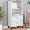 Image de Bibliothèque VIKEN blanc 60x35x123 cm bois d ingénierie