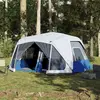 Image de Vidaxl Tente Familiale Avec LED, 10 Personnes, Bleu Clair