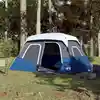 Image de Vidaxl Tente Familiale Avec LED, 6 Personnes, Bleu Clair