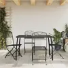 Image de vidaXL Ensemble à manger de jardin 5 pcs anthracite métal maille 3211812