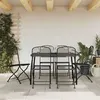 Image de vidaXL Ensemble à manger de jardin 7 pcs anthracite métal maille 3211813