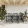 Image de vidaXL Ensemble à manger de jardin 9 pcs anthracite métal maille 3211824