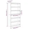 Image de VidaXL Bibliothèque/Séparateur de pièce 100x30x199,5 cm bois de pin 844136