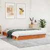 Image de Cadre de lit sans matelas cire marron 160x200cm bois pin massif