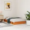 Image de vidaXL Bedframe zonder matras massief grenenhout wasbruin 100x200 cm844430