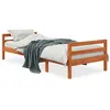 Image de vidaXL Cadre de lit cire marron 80x200 cm bois de pin massif 844486
