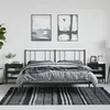 Image de vidaXL Tables de Chevet 2 pcs, Armoires de Nuit avec Étagère Réglable, Tables de Nuit avec Rangement Chambre, Moderne, Noir 3211825