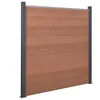 Image de vidaXL Schuttingpaneelset 180x186 cm HKC bruin3211826