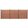 Image de vidaXL Schuttingpaneelset 526x186 cm HKC bruin3211828