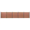 Image de vidaXL Schuttingpaneelset 872x186 cm HKC bruin3211834