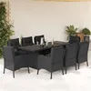 Image de vidaXL 9-delige Tuinset poly rattan zwart3211881