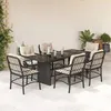 Image de vidaXL Ensemble à Manger de Jardin avec Coussins 7pcs, Table et Chaise de Terrasse, Meubles de Patio, Mobilier d'Extérieur, 3212054