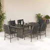 Image de vidaXL Ensemble à Manger de Jardin avec Coussins 7 pcs, Table et Chaise de Terrasse, Meubles de Patio, Mobilier d'Extérieur, 3212060