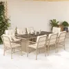 Image de vidaXL 9-delige Tuinset met kussens poly rattan beige3212063