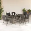 Image de vidaXL 7-delige Tuinset met kussens poly rattan grijs3212066