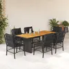 Image de vidaXL Ensemble à Manger de Jardin avec Coussins 7pcs, Table et Chaise de Terrasse, Meubles de Patio, Mobilier d'Extérieur, 3212072