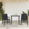 Image de vidaXL Ensemble de Bistro avec Coussins 3 pcs, Table et Chaises de Jardin, Ensemble de Meubles d'Extérieur Balcon, Moderne, 3212096