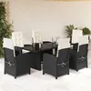 Image de vidaXL Ensemble à Manger de Jardin avec Coussins 7 pcs, Table et Chaises avec Dossier Réglable, Meubles d'Extérieur Patio 3212248