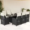 Image de vidaXL Ensemble à Manger de Jardin avec Coussins 9 pcs, Table et Chaises avec Dossier Réglable, Meubles d'Extérieur Patio 3212250
