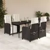 Image de vidaXL Ensemble à Manger de Jardin avec Coussins 5pcs, Table et Chaise de Terrasse, Meubles de Patio, Mobilier d'Extérieur, 3212516