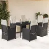 Image de vidaXL Ensemble à Manger de Jardin avec Coussins 7 pcs, Table et Chaises de Patio, Meubles d'Extérieur Terrasse, Moderne, 3212518