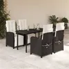 Image de vidaXL Ensemble à Manger de Jardin avec Coussins 5pcs, Table et Chaise de Terrasse, Meubles de Patio, Mobilier d'Extérieur, 3212523