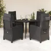 Image de vidaXL Ensemble à Manger de Jardin avec Coussins 5 pcs, Table et Chaises avec Dossier Réglable, Meubles d'Extérieur, 3212743