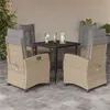 Image de vidaXL 5-delige Tuinset met kussens poly rattan gemengd beige3212823