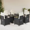 Image de vidaXL Ensemble à Manger de Jardin avec Coussins 7 pcs, Table et Chaises avec Dossier Réglable, Meubles d'Extérieur, 3212918