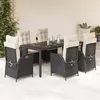Image de vidaXL Ensemble à Manger de Jardin avec Coussins 7 pcs, Table et Chaises avec Dossier Réglable, Meubles d'Extérieur, 3213064