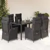 Image de vidaXL Ensemble à Manger de Jardin avec Coussins 7 pcs, Table et Chaises avec Dossier Réglable, Meubles d'Extérieur, 3213072