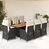 Image de vidaXL Ensemble à Manger de Jardin avec Coussins 9 pcs, Table et Chaises avec Dossier Réglable, Meubles d'Extérieur, 3213138