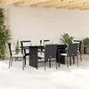 Image de vidaXL Ensemble à Manger de Jardin avec Coussins 7pcs, Table et Chaise de Terrasse, Meubles de Patio, Mobilier d'Extérieur, 3213490