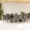 Image de vidaXL Ensemble à Manger de Jardin avec Coussins 9 pcs, Table et Chaise de Terrasse, Meubles de Patio, Mobilier d'Extérieur, 3213493