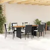 Image de vidaXL Ensemble à Manger de Jardin avec Coussins 7pcs, Table et Chaise de Terrasse, Meubles de Patio, Mobilier d'Extérieur, 3213498