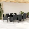 Image de vidaXL Ensemble à Manger de Jardin avec Coussins 9 pcs, Table et Chaise de Terrasse, Meubles de Patio, Mobilier d'Extérieur, 3213507