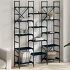 Image de VidaXL Bibliothèque noir 127,5x28,5x172,5 cm bois d'ingénierie 838868