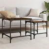 Image de vidaXL Tables basses gigognes 2 pcs chêne fumé bois d'ingénierie 838920