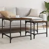 Image de vidaXL Tables basses gigognes 2 pcs chêne marron bois d'ingénierie 838922