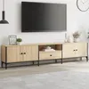 Image de Meuble TV à tiroir chêne sonoma 200x25x44 cm bois d ingénierie